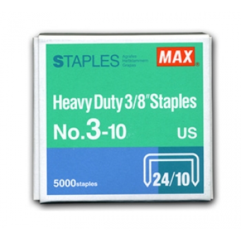 Max No: 3-10 Heavy Duty 3/8'' Staples